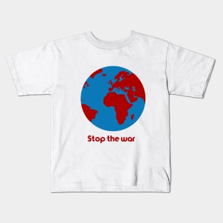 Red Earth Stop the War Kids T-Shirt